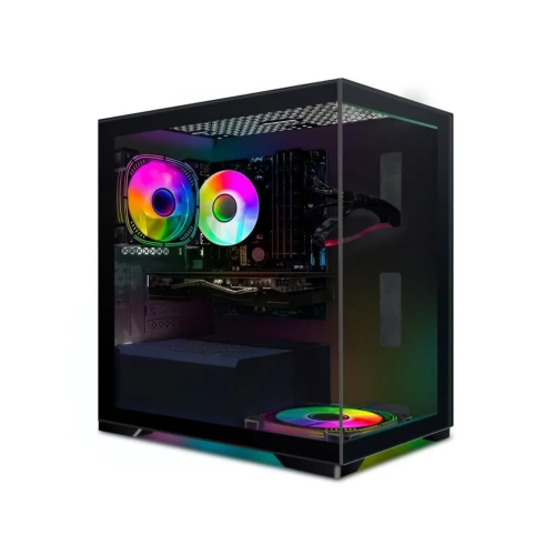 STGsivir-PC de bureau de jeu-Radeon RX 580 16 Go, Intel i7 3,4-3,9G, 16Go RAM, 512 Go SSD, 600M WiFi, BT 5,0, RGB Fanx2, W10H64