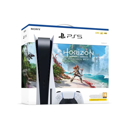 Console PS5 + Horizon Forbidden West – Sony – Capacité de stockage 825 Go – Console salon – Bundle