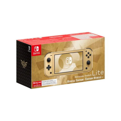 Console portable Nintendo Switch Lite • Édition Limitée Hyrule + 12 mois d’abonnement NSO avec Pack Additionel (Code)